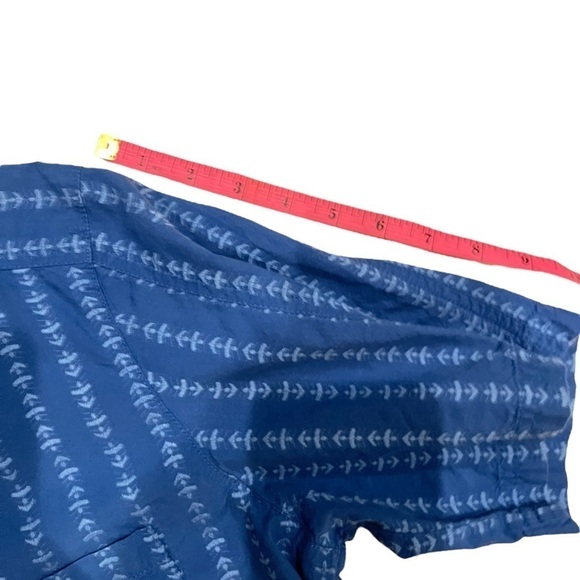 Marmot Tommy Caldwell Short Sleeve Blue Button Shirt Mens S - Picture 5 of 8